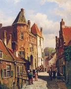 unknow artist European city landscape, street landsacpe, construction, frontstore, building and architecture. 247 Germany oil painting reproduction